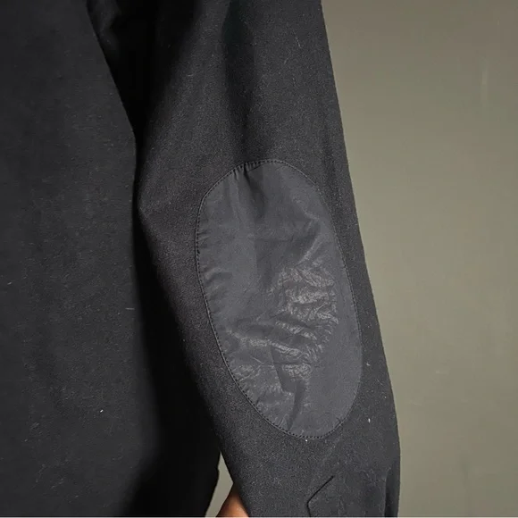 COS Black Wool Blend Shirt Jacket XL Minimalist Utility Overshirt Preppy Classic